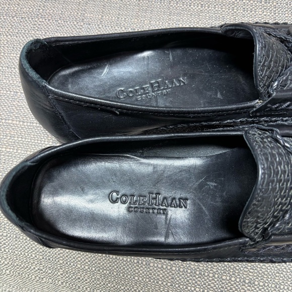 Cole Haan Women’s Black Leather Loafers with Tassels 7 1/2 - Picture 4 of 8